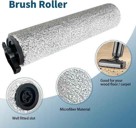 Replacement Brush Roller and HEPA Filters Kit Compatible with Bissell Crosswave HF3 Cordless Wet/Dry Vacuum V1258-DP02-WO-881
