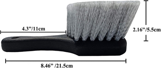 Wheel & Tire Brush for Car Rim, Soft Bristle Car Wash Brush, Cleans Tires & Releases Dirt and Road Grime, V1258-DP02-WO-967
