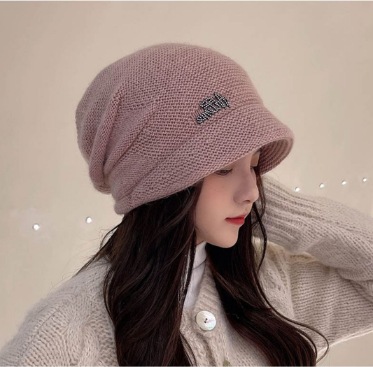 Ribbed Knit Beanie Hat - Winter Warm Skull Cap for Men Women - High Quality Acrylic Close Fit Casual Cuffed V1258-DROP002-HAT-04-PNK