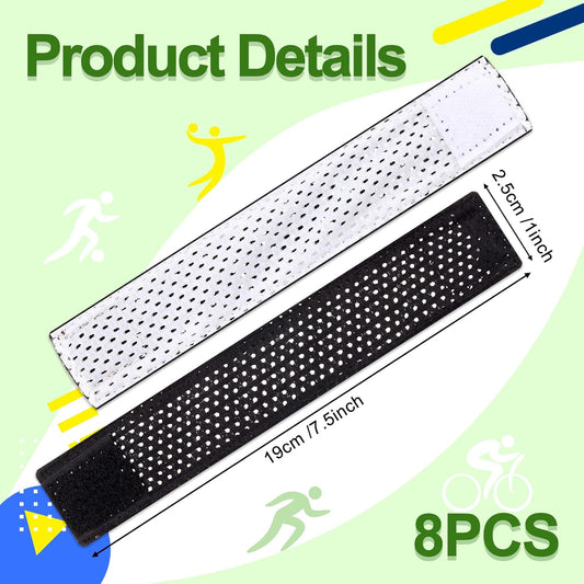8 Count Softball Sleeve Holders Jersey Ties with Hook and Loop Fasteners Straps for Shirts Scrunchies V1259-DP01-A-1098