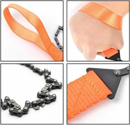 1pc Portable Pocket Chainsaw,High-Performance Steel Rope Chain for Rapid Cutting, Durable Hand Operated V1259-DP01-A-1234