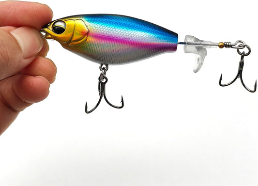5Pcs Premium Top Water Fishing Lures, Lure for Bass with Soft Propeller Tail Catfish,Pike Perch, Bass, Lures V1259-DP01-A-1251