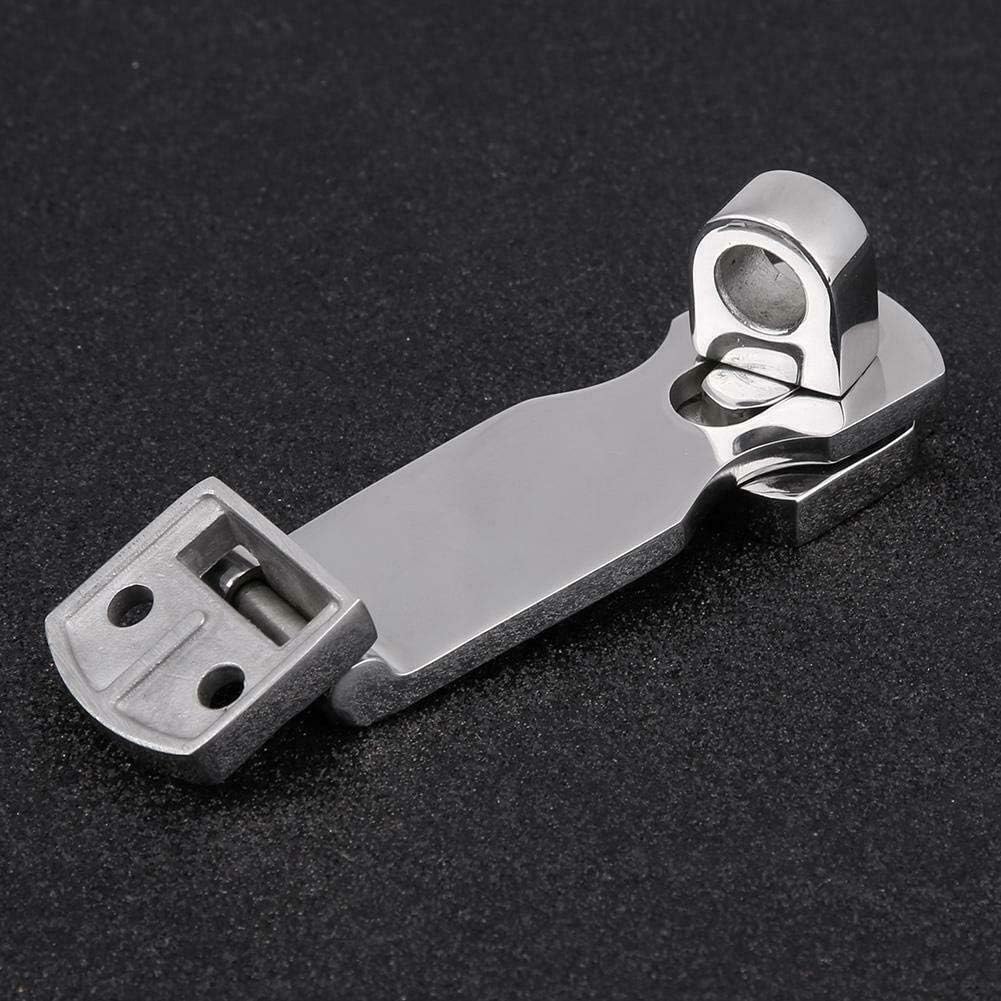 Grade Stainless Steel 3" Heavy Duty Door Hasp with Turning Padlock Eye Mount Screws V1259-DP01-A-1327