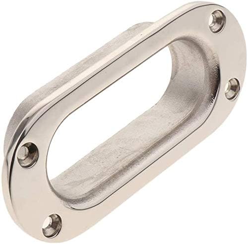 Hawse Pipe Silver Winch Cable Lead Guide Stainless Steel Rectangular Boat Fairlead for Marine Ship Yacht V1259-DP01-A-1396