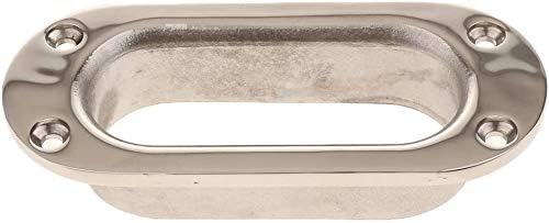 Hawse Pipe Silver Winch Cable Lead Guide Stainless Steel Rectangular Boat Fairlead for Marine Ship Yacht V1259-DP01-A-1396