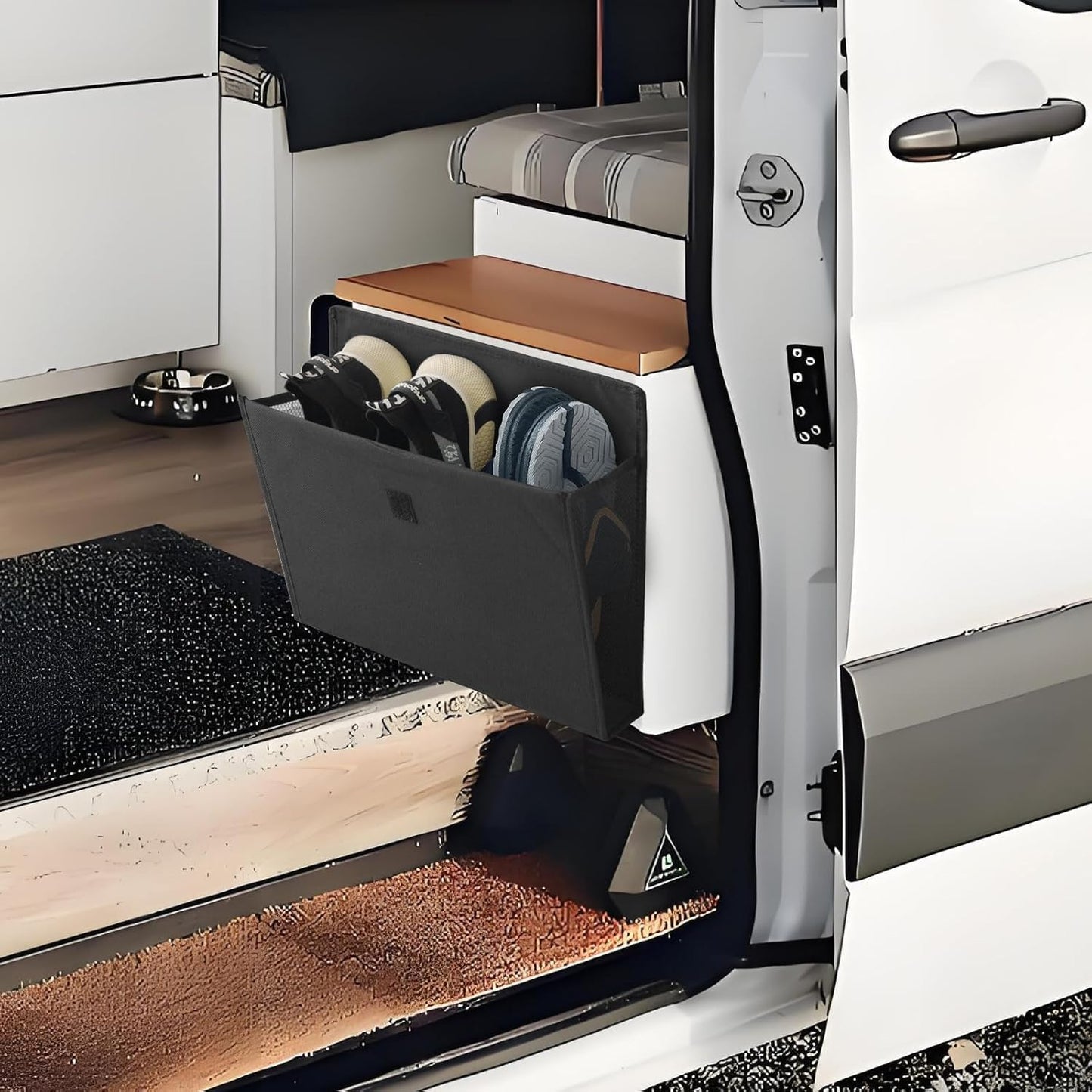 Storage space for campers with self-adhesive motorhome accessories Essentials Caravan Gadgets, 34 x 29 x 14 V1259-DP01-A-1748