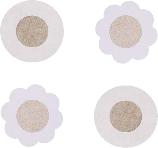 80 Pieces of Nipple Covers Breast Pasties Comfortable Adhesive Bra Disposable Satin Petals Pasties for Women V1259-DP01-A-1779