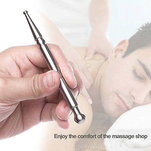 Stainless Steel Deep Tissue Massage Tool-Manual Acupuncture Pen-Trigger Point Massage Relief Pain Therapy V1259-DP01-A-1801