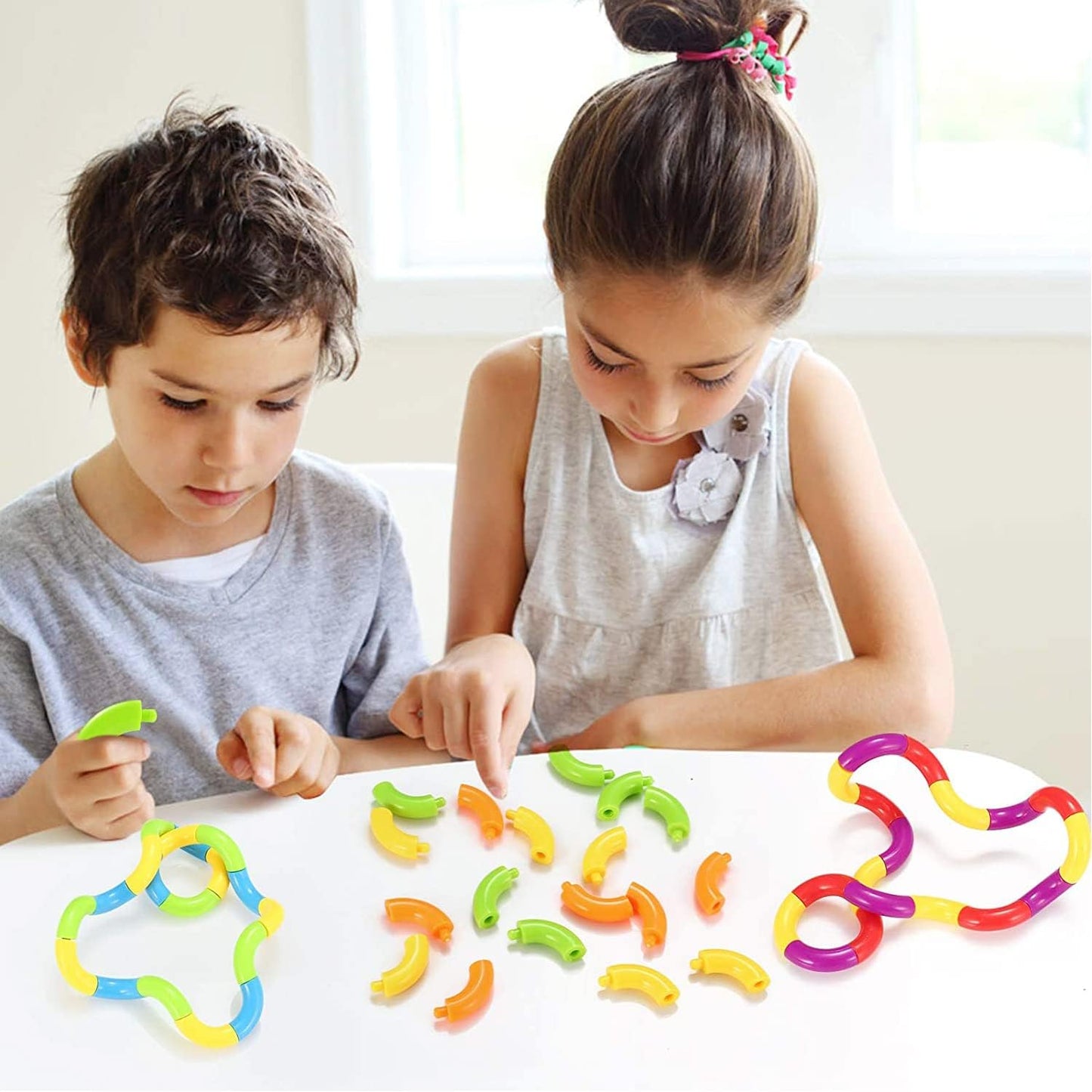 6 Pcs Tangles Fidget Toys Tangles Fidget Tangles Relax Therapy Stress Relief Feeling Winding Toy (A) V1259-DP01-A-1844