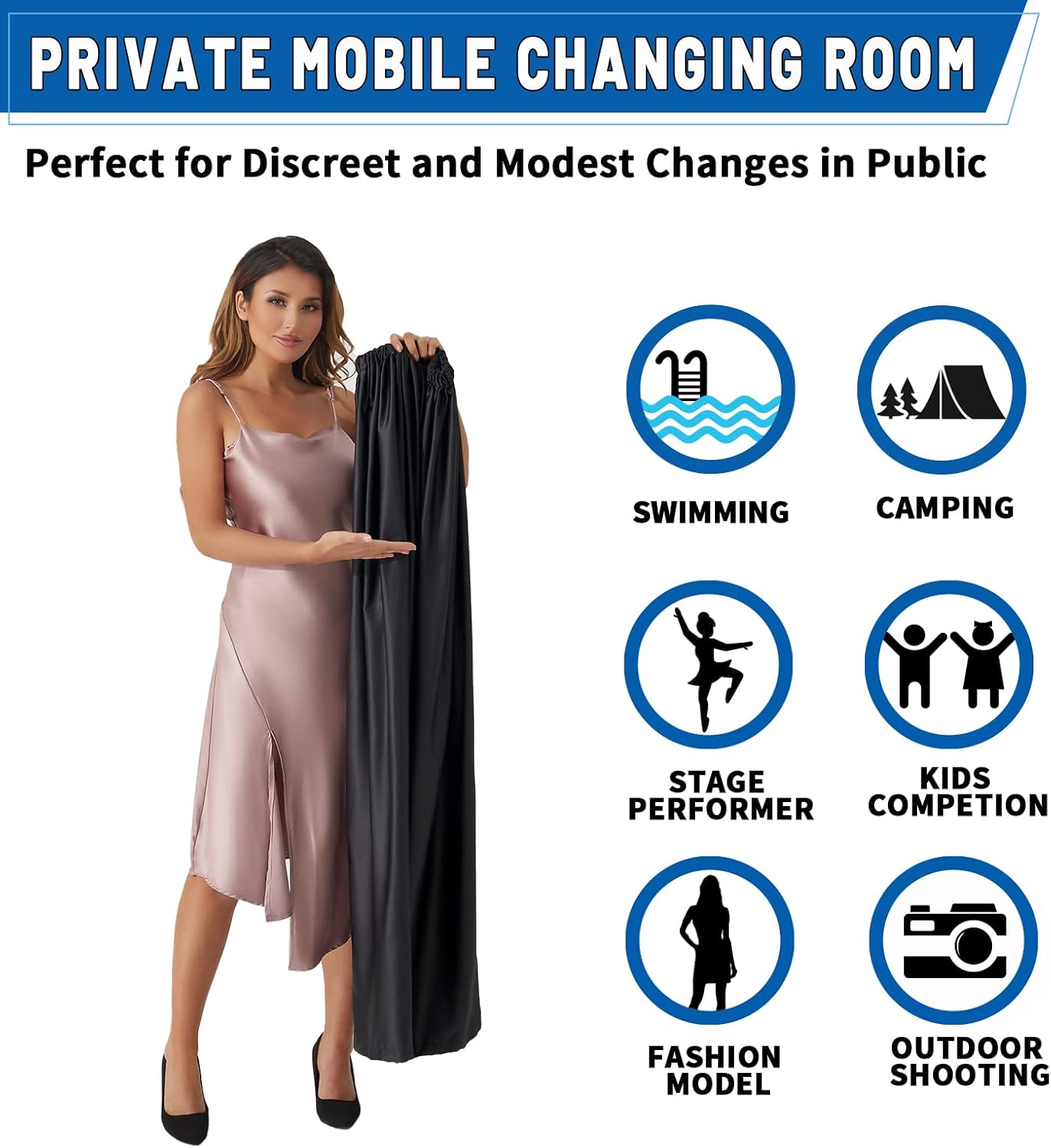 Portable Changing Room Changing Tent for Dancer Instant Dressing Cover Ups Privacy Shelters V1259-DP01-A-1964