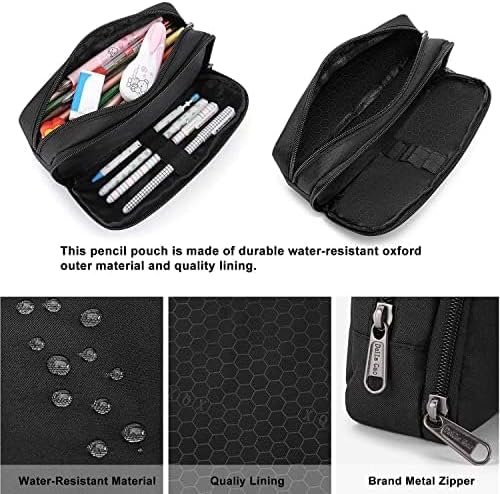 Pencil Case Large Capacity Pencil Pouch Aesthetic Pen Bag Office Stationery Organizer Simple Sturdy V1259-DP01-A-2010