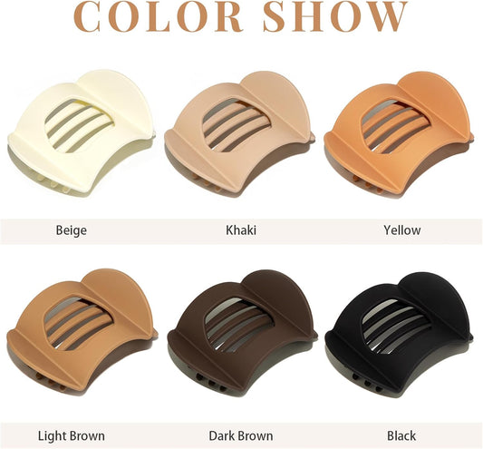 4" Large Square Flat Hair Clips for Women - Strong Hold Lay Down Claw Clamps Hair Barrettes Alligator Clip V1259-DP01-A-2182