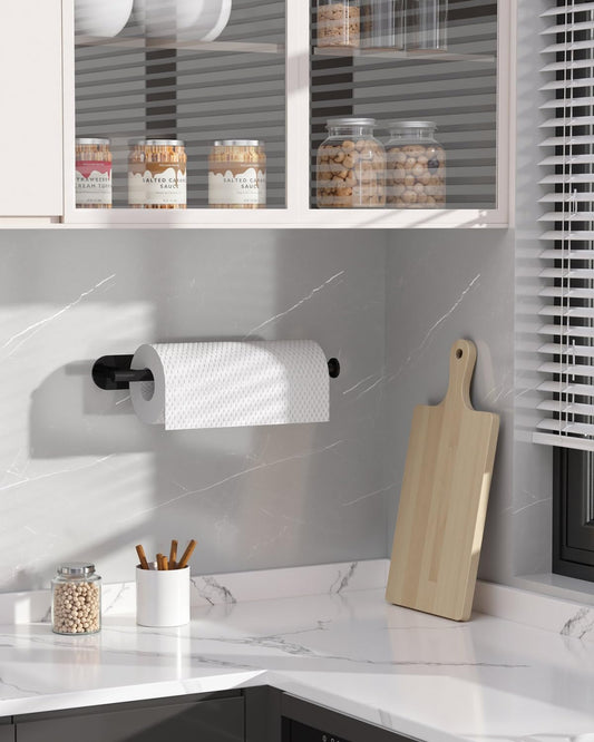 Thickened Steel Paper Towel Holders Under Cabinet for Kitchen, Bathroom, SUS304 Stainless Steel Pipe Hanging V1259-DP01-A-2225