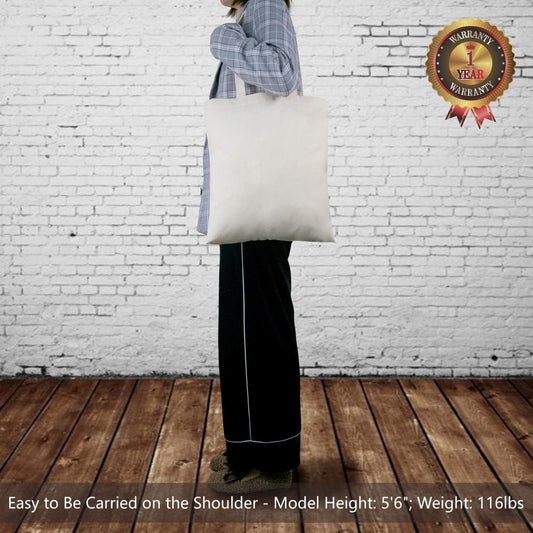 12-Pack Economical Cotton Tote Bag, Lightweight Medium Reusable Grocery Shopping Cloth Bag, Suitable for DIY, V1259-DP01-A-2325