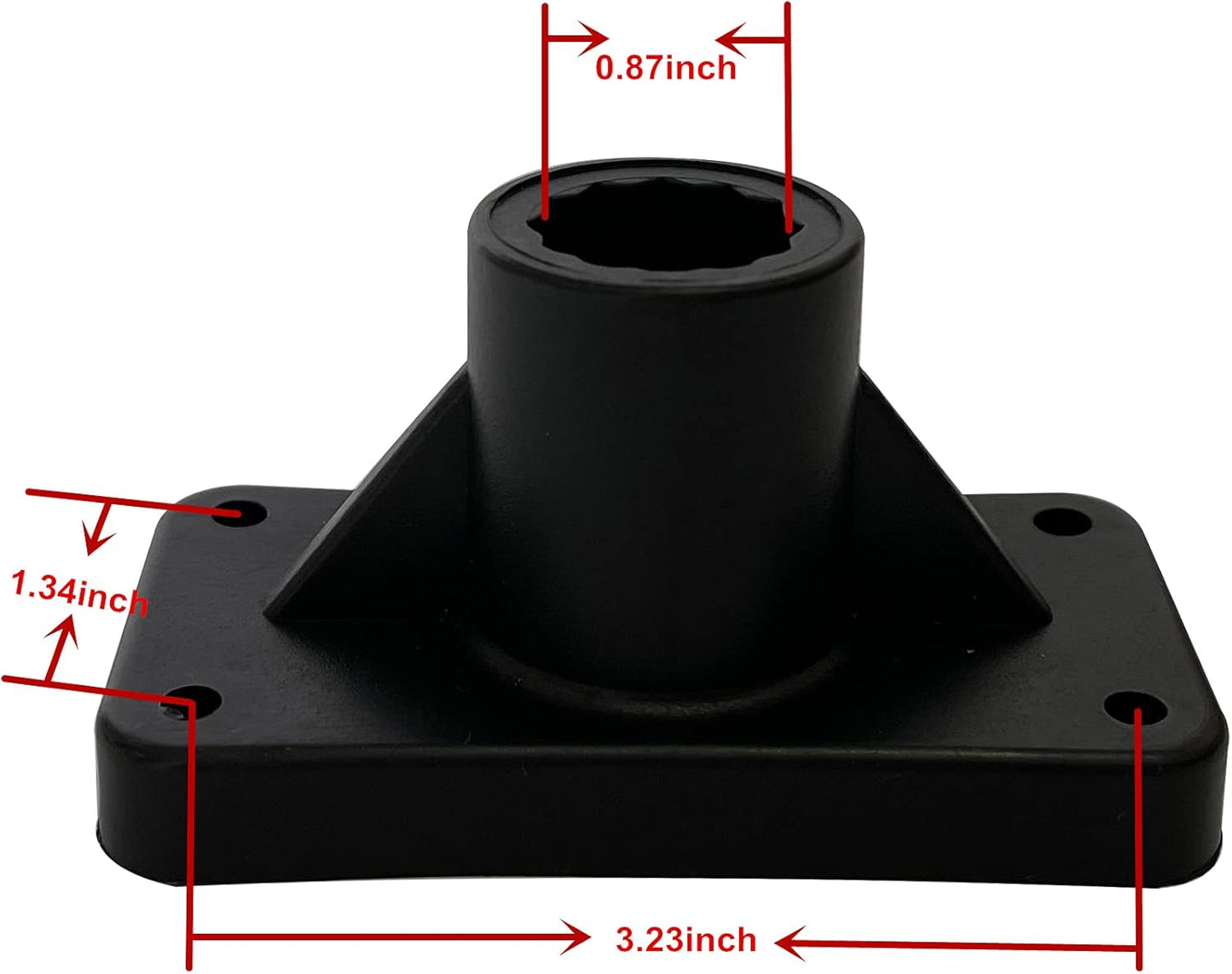 Adjustable Rotatable Plastic Fishing Rod 3 Mount Rack Holder Bracket Boat Canoeing Rowing Mount Kit Kayak V1259-DP01-A-2361