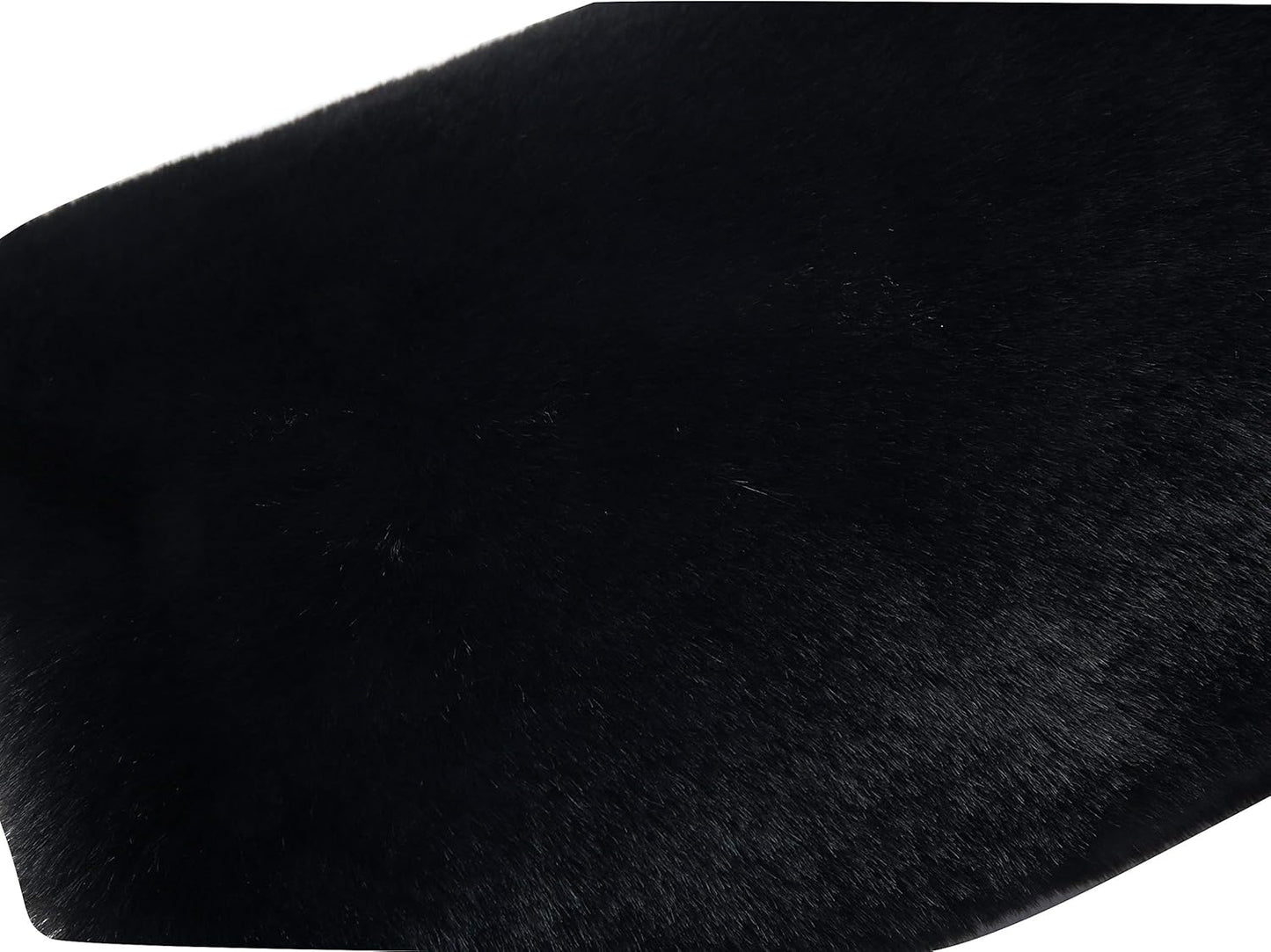 Faux Fur Hand Muffs for Women Winter Warm Arm and Hand Warmer with PU Leather Strap(Black) V1259-DP01-A-2376
