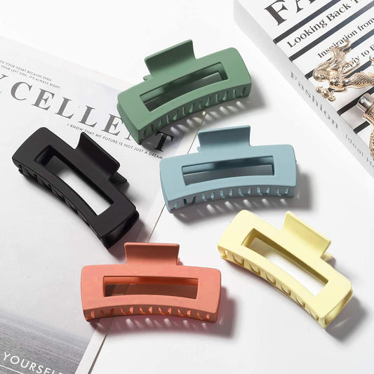5 Pcs Hair Claw Clips-Nonslip Large Claw Clip Strong Hold Hair Clips Suitable for Women Fashion Hair Styling V1259-DP01-A-2382