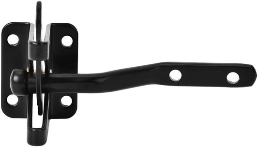 Self-Locking Gate Latch - Post Mount Automatic Gravity Lever Wood Fence Gate Latches with Fasteners/4.7 Inch V1259-DP01-A-2652