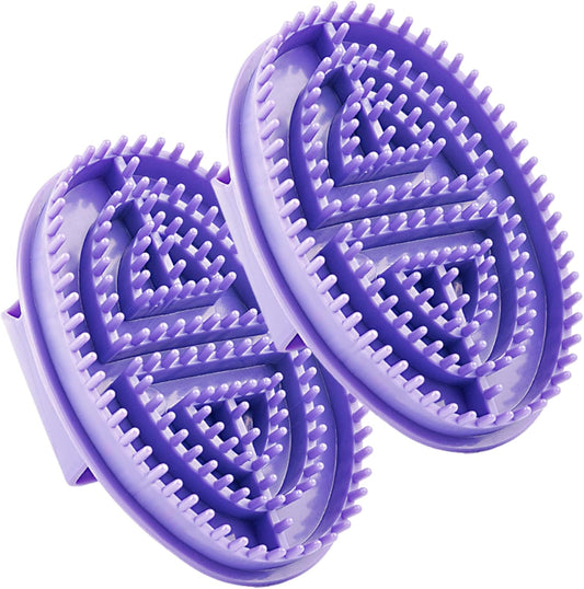 Meridian Massage Brush, 2pcs Non Scratch Soft Rubber Massage Combs, Relaxing Body Massager, Full-Body V1259-DP01-A-2674