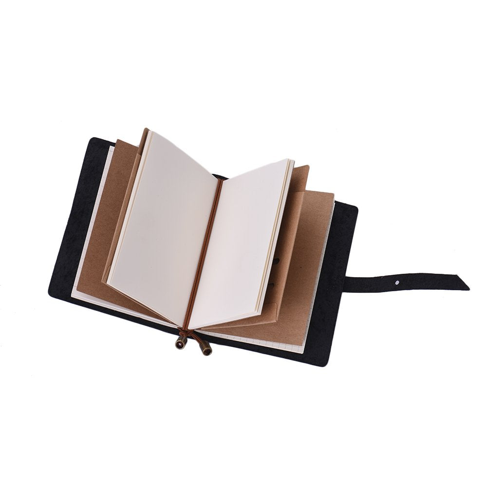 Leather Vintage Embossed Pattern Travel Journal Notebook Lined Blank Grid Paper Diary Refillable Notepad Gift V1259-DP01-A-2751