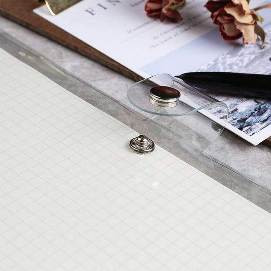 1Pc Transparent PVC Clip File Folder Loose Notebook Sheet R-ing Binder Diary Agenda School Office Supplies V1259-DP01-A-2754