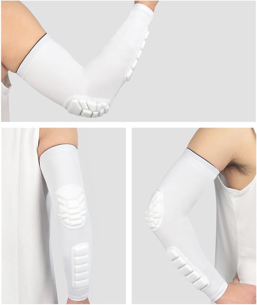 Padded Elbow Forearm Sleeves Compression Arm Protective Sleeve Basketball Shooting Protective Pad V1259-DP01-A-2792