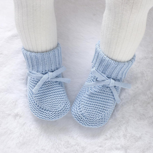 Baby Booties Newborn First Walkers Cozy Shoes Warm Knit Soft Booties for Toddler Infant Boy Girl V1259-DP01-A-2919