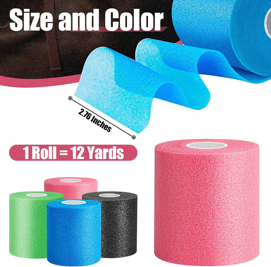 4 Pack Pre Wrap Athletic, Multi Color Prewrap, Pre Wrap for Hair Soccer, Prewrap Athletic Tape Headbands, V1259-DP01-A-2974