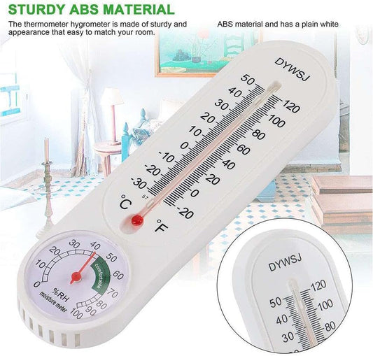 Indoor Outdoor Thermometer Wall Thermometer,Thermometer Hygrometer Humidity Monitor Temperature Humidity V1259-DP01-A-3026