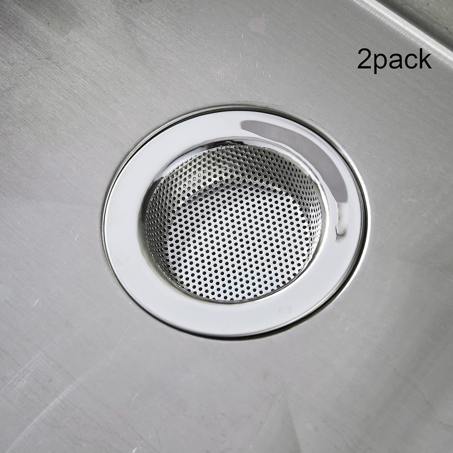 Kitchen Sink Strainer Stainless Steel, Kitchen Sink Drain Strainer, Sink Strainers for Kitchen Sinks with V1259-DP01-A-3083