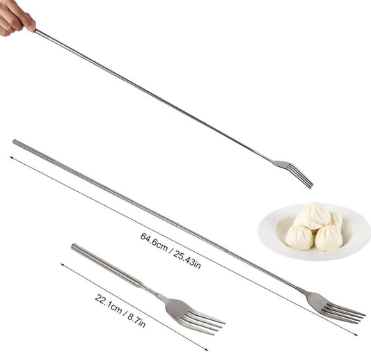 Adjustable Telescopic Fork Extendable Fork Long Fork Toasting Fork Extending Fork Extra Long Fork Extended V1259-DP01-A-3127