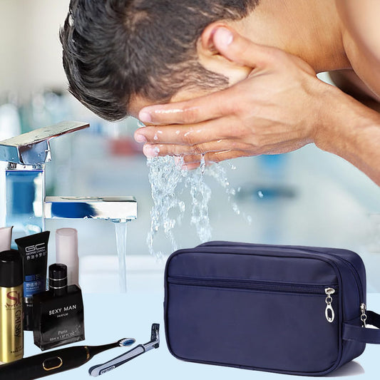 Toiletry Bag for Men, Portable Travel Wash Bags, Water-Resistant Shaving Bag Gym Shower Bathroom Bag Dopp Kit V1259-DP01-A-3308