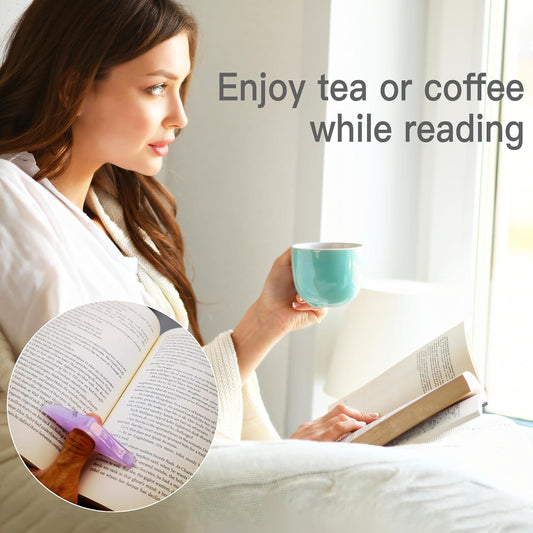 2 Pack Book Page Holder for Reading, Jelly Pattern Thumb Bookmark, Thumb Book Page Holder, Book Opener V1259-DP01-A-3432