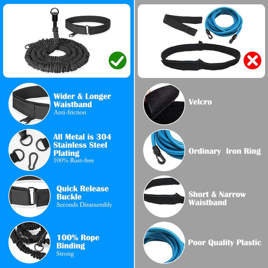 Swimming Belt 2.5-7.5M Adjustable Swimming Resistance Belt Swimming Training Belt Swimming Belt Pool Adults V1259-DP01-A-3491
