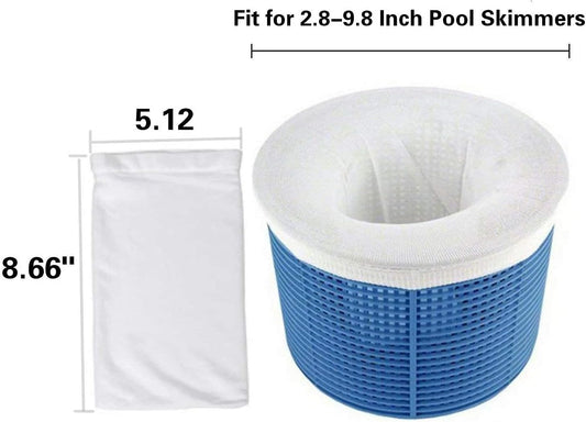 Pool Skimmer Socks, Pool FilterSaver Socks Net, Savers for Filters, Baskets and Skimmers, Ideal Skimmers V1259-DP01-A-3523