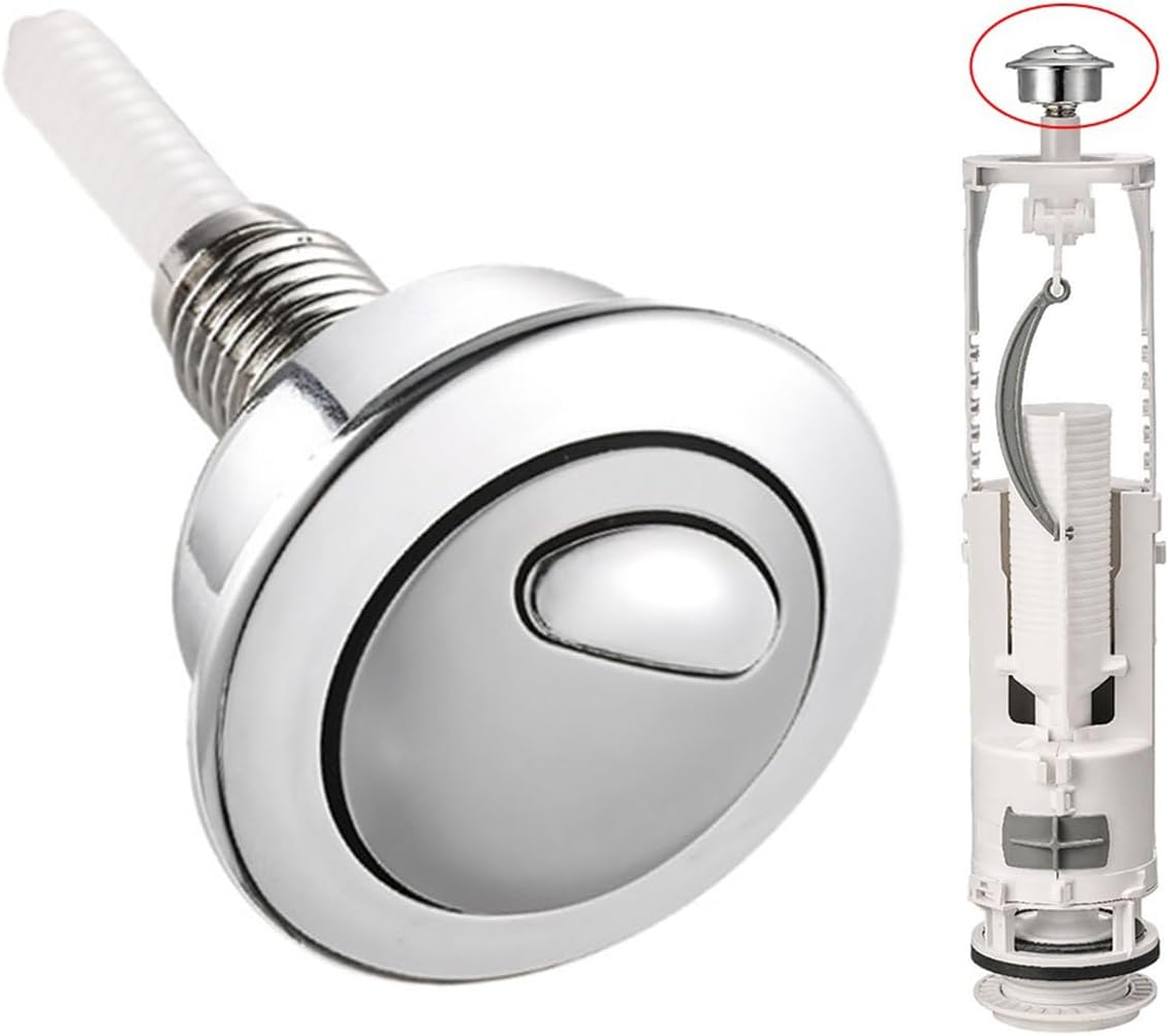 Top Push Button for Toilet Compatible with 49 Flush Valve Durable Replacement Part for Efficient Flushing V1259-DP01-A-3550