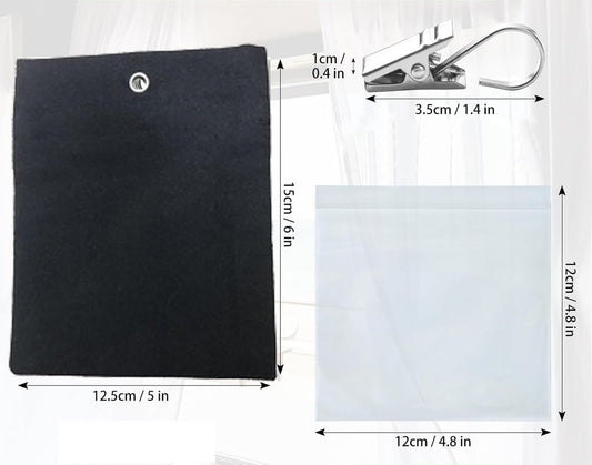10 Pack Outdoor Curtain Weighted Blocks, 15 oz Outdoor Curtain Sandbag Weighted Bags, Curtain Bottom Weighted V1259-DP01-A-3569