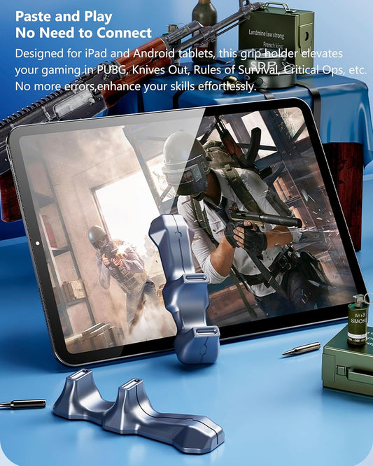 Gaming Handle for iPad, Anti-Slip Silicone Gamepad Grip, Tablet Game Controller for PUBG/Knives Out/Rules of V1259-DP01-A-3659