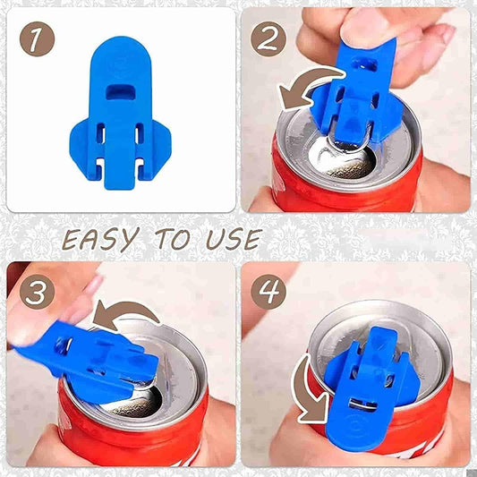 6 Pcs Manual Can Openers Manual Easy Can Opener for Family Drinks Protector Opener Drink Shield Plastic V1259-DP01-A-3676