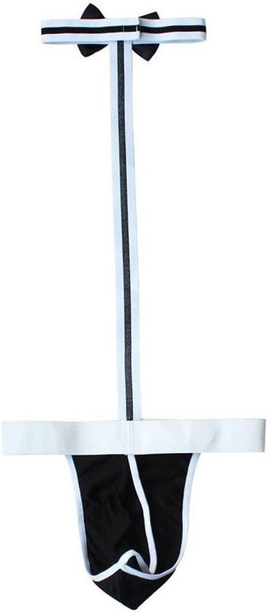 Men's Sexy Mankini Costume Suspender Swimsuit Swimwear Thong Underwear V1259-DP01-A-3684