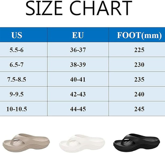 Pillow Arch Support Flip Flops, Summer Plantar Fasciitis Flip Flops for Women Men, Arch Support Recovery V1259-DP01-A-3705