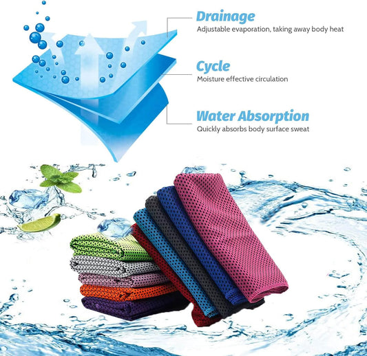 Cooling Towel Ice Towel Workout Towel, Soft Breathable Sweat Towel for Sports, Yoga, Gym, Golf, Camping, V1259-DP01-A-3709