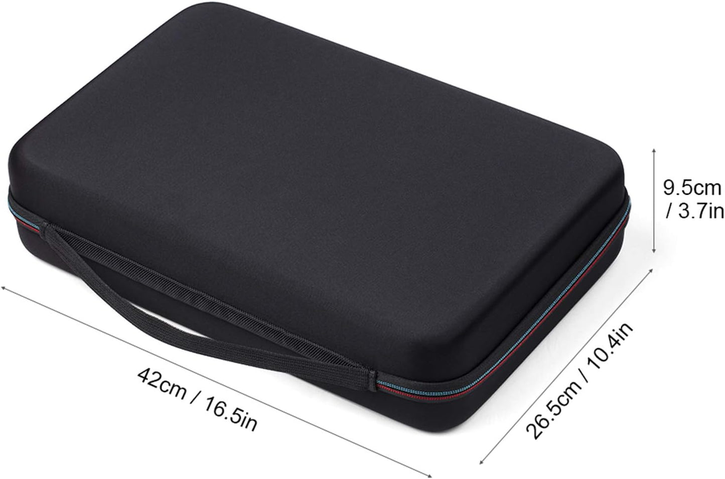 Black EVA Battery Organizer Case with Zipper, Holds 146 Batteries (6D 8C 13 9V 61AA 58AAA), Compact V1259-DP01-A-3754