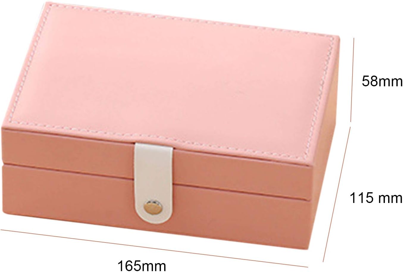 Stylish and Functional PU Leather Jewelry Storage Box for Organized Accessories V1259-DP01-A-3777