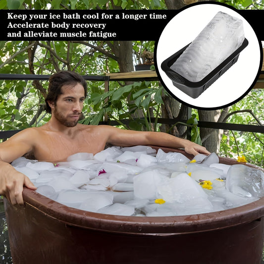 Extra Large Ice Block Mold for Ice Bath, 4 Pack 8.8lb Big Ice Cube Molds, Silicone Ice Bath Accessories Water V1259-DP01-A-3844