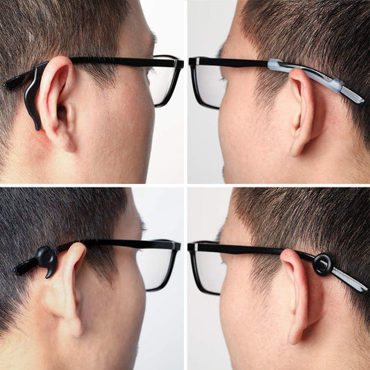 16 Pairs Eyeglasses Retainers, Premium Silicone Anti-Slip Eyeglass Holder, Comfort Ear Grip Hooks Protectors V1259-DP01-A-3985