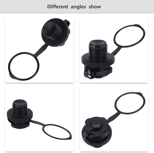 2Pcs Inflatable Boat Valve, Spiral Air Plug for Kayak, Raft, Air Mattress - Replacement Screw Boston Valve V1259-DP01-A-4019