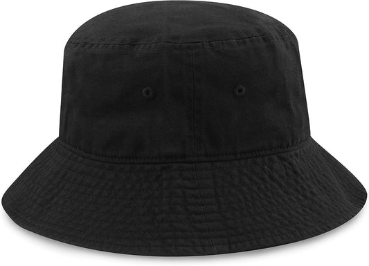 Bucket Sun Hat 100% Cotton Long brim and Deeper & Round Top Tennis Packable Summer Fashion Outdoor Hat V1259-DP01-A-4043