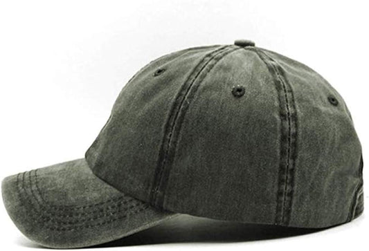Men Women Plain Cotton Vintage Washed Twill Low Profile Baseball Cap Adjustable Distressed Dad Hat V1259-DP01-A-4100