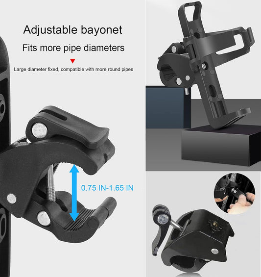 2 Pack Bike Bottle Holder, Universal Bicycle Water Bottle Cage Holder, Water Cup Holder for Bike Stroller V1259-DP01-A-4117